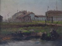Campagna lombarda  Olio su MDF 30 x 40